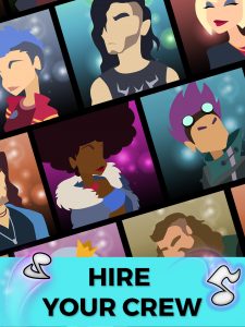 Portraits of the crew members you can hire