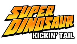 Super Dinosaur Kickin Tail Logo - White Background