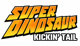 Super Dinosaur Kickin Tail Logo - Transparent