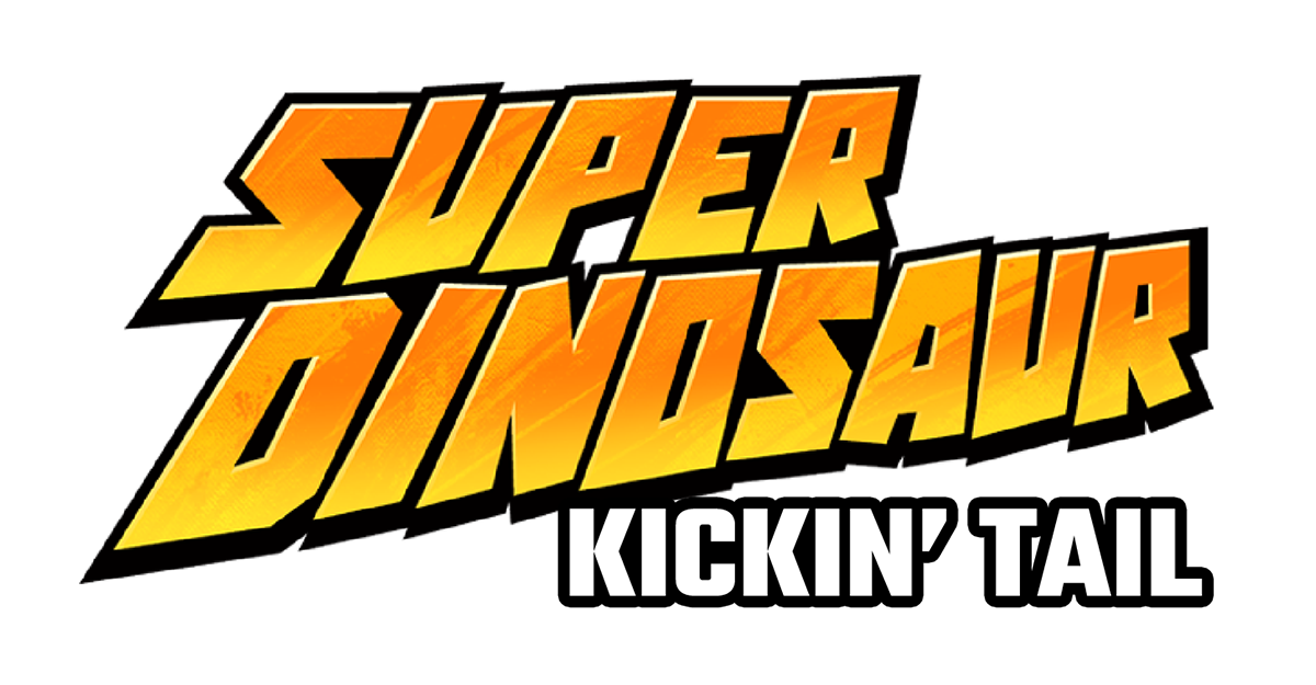 Super Dinosaur Kickin Tail Logo - Transparent